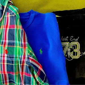 Boys XL Bundle - Two Polo Long-Sleeved Shirts and One Epic Threads Swetpants